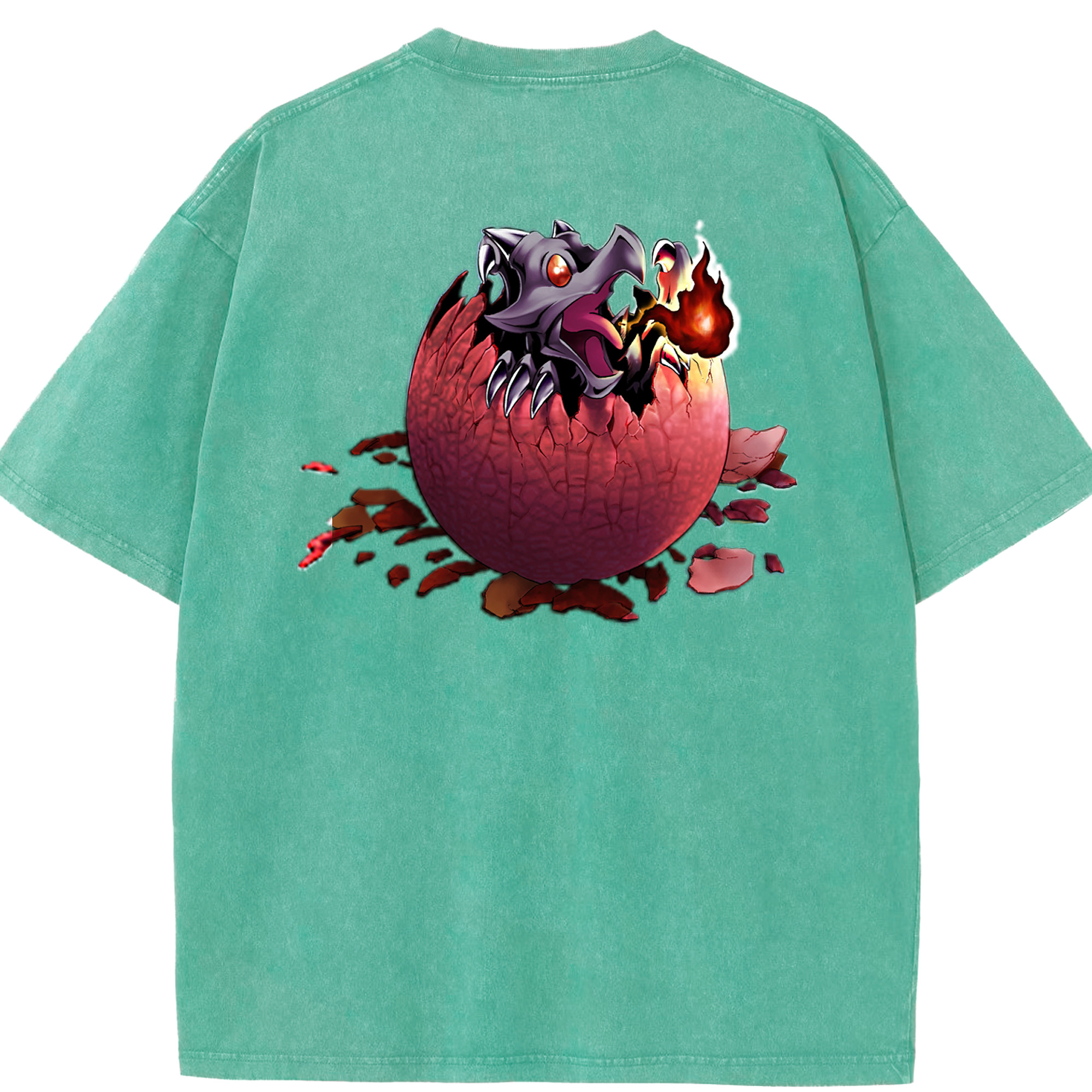 （画像用） 遊☆戯☆王 Yu-Gi-Oh! 綿100% ヴィンテージ風 半袖Tシャツ（背面プリント）